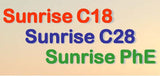 Sunrise C18 & C28 Octacocyl Group, Sunrise PhE Phenethyl Group